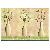 Printed Canvas Art Floral Globular by Kris Klejnot with Stretched Frame