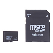 8GB microSDHC geheugenkaart en microSDHC naar SD adapter