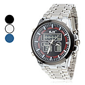 Alarme Style Chronographe Acier numérique automatique Multi-Mouvement de la montre-bracelet pour hommes (couleurs assorties)