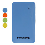 Slim Portable Power Bank for Mobile Devices (6000mAh, orange / jaune / bleu / vert)