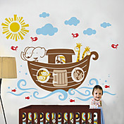 Båd med Ten Dyr Wall Sticker