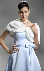Faux Fur Bridal Wedding Shawl