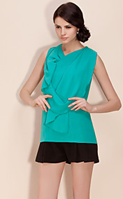 ts asymétrique drapé chemise chemisier (plus de couleurs)