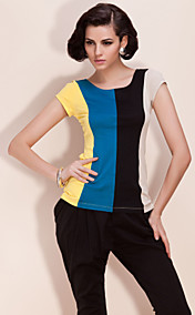 ts couleur bloc chemise élastiques