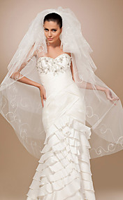 6 Layer Waltz With Embroidery Wedding Veil
