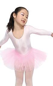 Dancewear Long Sleeve Performance Leotard With Tutu Ballet Dress for Kids