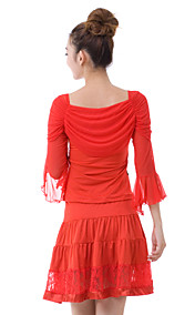 Dancewear Viscose Latin en de Kant Dance Top en Rok voor dames meer kleuren