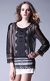 TS organza Blusa Con Camisole