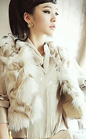 Beautiful Collarless Fox Fur Casual/Party Vest(More Colors)