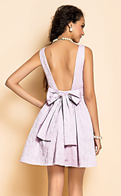 TS VINTAGE Jacquard Backless Dress
