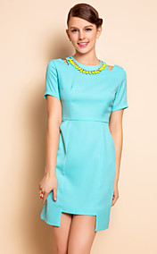 TS Cutout Shoulder Irregular Hem Dress