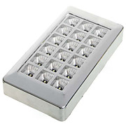  18-LED Interior Car Roof White Lamp - Silver (DC 12V)