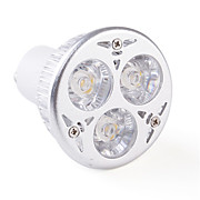  GU10 3W 3-LED 270-LUMEN  Warm White Spotlight LED Light Bulb  (85-265V)