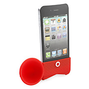  Loudspeaker Horn Stand Holder for iphone 4(red)