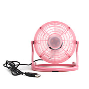  4inch USB Mini Fan With Plastic Blade Ulitra-low Power-wind Volume Red