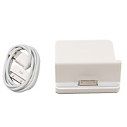  3,5 mm câble de données USB de charge station d'accueil avec un câble pour iPad (blanc)
