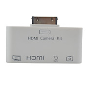  4-en-1 1080p HDMI / AV / caméra connexion / lecteur de carte combo / adaptateur pour iPad, iPad 2 et le nouvel iPad