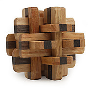  Wooden IQ Brain Teasr 12-piece Lock IQ Puzzle Magic Cube