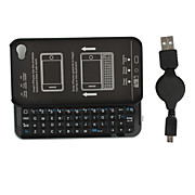  Slide Bluetooth Keyboard for iPhone 4, 4S - Black
