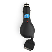  Cigarette Charger for iPhone 3G with Extraction Cable (Black)