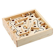  Holz IQ Test Puzzle Labyrinth