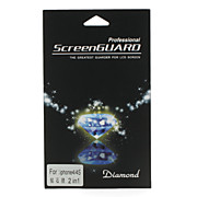  2-en-1 à l'arrière et le boîtier de diamants avant avec un chiffon de nettoyage pour iPhone 4 et 4s