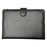  Professional Wallet Style PU Leather Case for Samsung P6800 Galaxy Tab 7.7 (Black)
