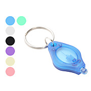  7-color White Light 22000 mcd LED Flashlight Keychain (Small, 10-pack)