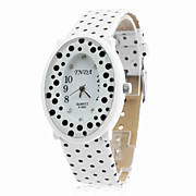  femmes pu analogique montre-bracelet à quartz (blanc)