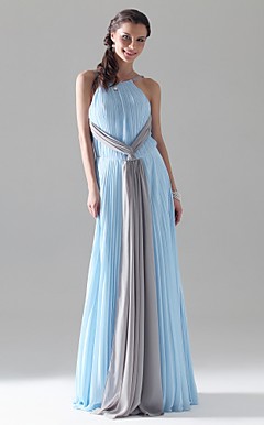 Chiffon Sheath/Column Spaghetti Straps Evening Dress inspired by Calista Flockhart at Oscar