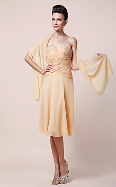 SERENA - Moeder Van De Bruidjurk van Chiffon met Bolero