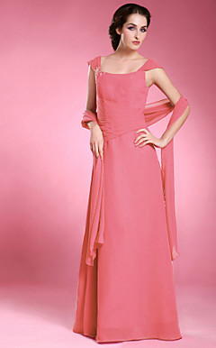 GUENEVERE - Kleid für die Brautmutter aus Chiffon und Satin mit Bolerojäckchen