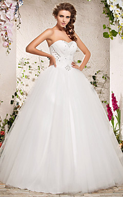 Ball Gown Sweetheart pavimento-lunghezza organza abito da sposa gioco!