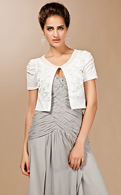 Cotton Party / Evening Jackets With Pearls (More Colors Available)