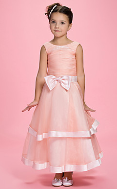 MIGINA - kjole til Blomsterjente i Organza og Satin