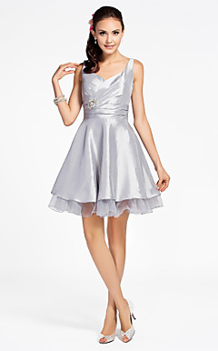SASHENKA - Vestido de Madrinha em Organza e Tafetá