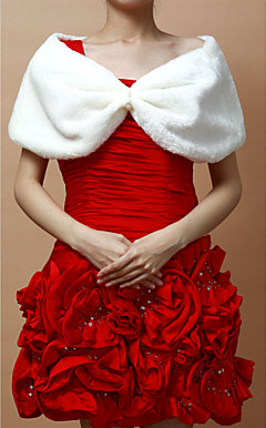 Nice Faux Fur Wedding/Evening Shawl