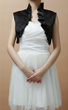 Beautiful Sleeveless Satin Special Occasion Jacket/ Wedding Wrap (More Colors)