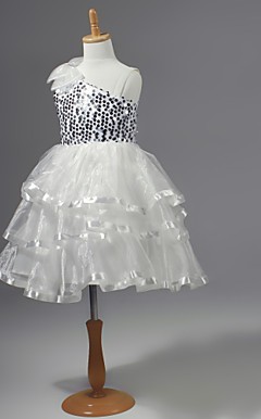 Chiffon Flower Girl Dress With Sequins