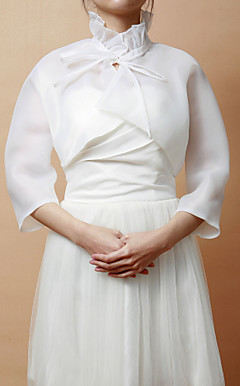 Gorgeous Organza 3/4-Sleeve Women's Evening/Wedding Jacket/Wrap (More Colors)