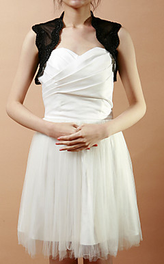 Sleeveless Lace & Net Wedding/Evening Jacket/Wrap