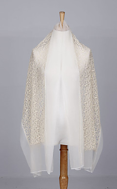 Pretty Lace & Voile boda / noche chal / bufanda (más colores)