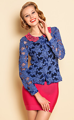 Contraste TS cor da camisa blusa de renda