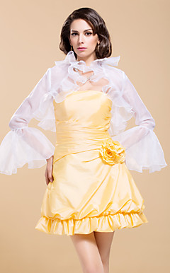 Uitstekende Organza Bell met lange mouwen bruiloft / avond Jacket