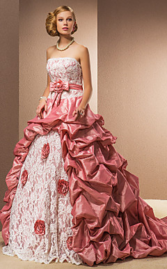 PURA - Vestido de Novia de Tafetán y Encaje