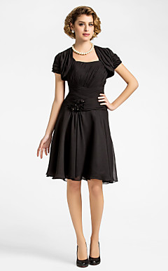 JERSEY CITY - Brudens Mor-Klänning av Chiffon med Bolero