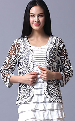 3/4 Sleeve Tulle Evening/Casual Wrap/Jacket (More Colors)