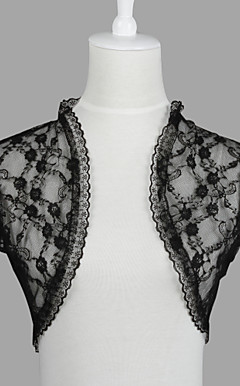 Elegant Short Sleeve Lace Evening/Casual Wrap/Jacket