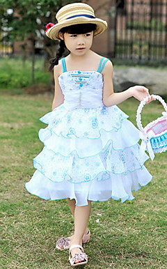 Lovely Sleeveless Polyester Wedding/Evening Flower Girl Dress