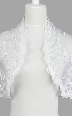 Nice Short Sleeve Lace Evening/Casual Wrap/Jacket